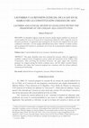 Research paper thumbnail of Lastarria y la Revisión Judicial de la Ley en el Marco de al Constitución Chilena de 1833