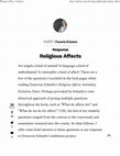 Research paper thumbnail of Religious Affects: A Critique (Klassen) + Rational Passions (Schaefer) [Syndicate Symposium 2017]