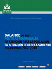 Research paper thumbnail of BALANCE DE LAS POLÍTICAS TERRITORIALES DE ATENCIÓN PARA LA POBLACIÓN en situación de DEsplazamiento del PERÍODO 2012-2015