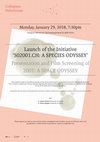 Research paper thumbnail of Launch of the Initiative "502001.CH: A SPECIES ODYSSEY"