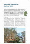 Research paper thumbnail of Historische Fundstelle im Aachener Wald. pdf