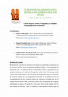 Research paper thumbnail of Call for Papers TAAS 2018 Ecuador: Sesión "Llamando a la rebelión: Arqueologías de la Resistencia"