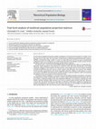 Research paper thumbnail of Trait level analysis of multitrait population projection matrices