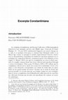 Research paper thumbnail of 2017. E. Delacenserie, P. Manafis, P. Van Nuffelen, eds., Excerpta constantiniana. Special section of Byzantinoslavica 75, 2017