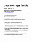 Research paper thumbnail of Good Messages for Life