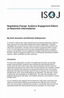 Research paper thumbnail of Negotiating Change Negotiating Change: Audience Engagement Editors as Newsroom Intermediaries