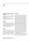 Research paper thumbnail of Multi-user Virtual Environments for Education