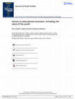 Research paper thumbnail of Factors in educational exclusion: including the voice of the youth