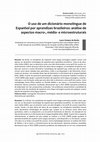 Research paper thumbnail of O uso de um dicionário monolíngue de Espanhol por aprendizes brasileiros: análise de aspectos macro-, médio- e microestruturais