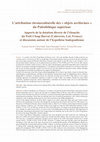 Research paper thumbnail of L'attribution chronoculturelle des « objets arciformes » du Paléolithique supérieur. Apports de la datation directe de l’ébauche du Petit Cloup Barrat (Cabrerets, Lot, France) et discussion autour de l’hypothèse badegoulienne