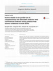 Research paper thumbnail of Factors related to the parallel use of complementary and alternative medicine with conventional medicine among patients with chronic conditions in South Korea