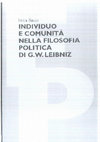 Research paper thumbnail of Individuo e comunità nella filosofia politica di G. W. Leibniz