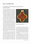 Research paper thumbnail of A Vendel Period gold and garnet pendant from Gamla Uppsala