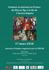 Research paper thumbnail of Bâtir un monastère féminin : fondatrices et bienfaitrices au XVIIe siècle, journée d'étude de la SIEFAR (Paris, 17 mars 2018)