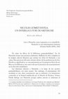 Research paper thumbnail of NICOLÁS GÓMEZ DÁVILA. UN INTERLOCUTOR DE NIETZSCHE