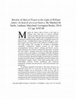 Research paper thumbnail of Review of Marilyn M. Sachs, Marcel Proust in the Light of William James