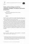 Research paper thumbnail of Public and Private Rulings in Jewish Law (Halakhah): Flexibility, Concealment and Feminist Jurisprudence"