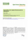 Research paper thumbnail of Anonymität und der digitale Strukturwandel der Öffentlichkeit