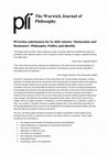 Research paper thumbnail of Plí invites submissions for its 30th volume: 'Restoration and Resistance': Philosophy, Politics and Identity