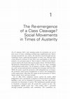 Research paper thumbnail of The Re-emergence of a Class Cleavage? Social Movements in Times of Austerity