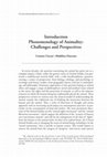 Research paper thumbnail of Introduction. Phenomenology of Animality: Challenges and Perspectives