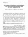 Research paper thumbnail of The Contribution of Social Media to Body Dissatisfaction, Eating Disorder Symptoms, and Anabolic Steroid Use Among Sexual Minority Men