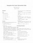 Research paper thumbnail of Soal–Jawab Matematika (Turunan)–Fisika (Gelombang Berjalan)