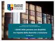 Research paper thumbnail of I diritti delle persone con disabilità  tra rispetto della diversità e inclusione (Convegno «Le nuove frontiere della diversità» Martedì, 23 gennaio 2018 -Senato della Repubblica - Roma)