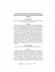 Research paper thumbnail of Kapasitas Nabi Muhammad dalam Hadits-hadits Hukuman Mati bagi Pelaku Riddah Menurut Mahmûd Syaltût Kata-kata Kunci