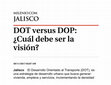 Research paper thumbnail of DOT versus DOP Cual debe ser la vision