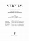 Research paper thumbnail of VERBUM Analecta Neolatina 2017