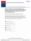 Research paper thumbnail of Testing a Model of Intercultural Willingness to Communicate based on Ethnocentrism, Ambiguity Tolerance and Sensation Seeking: The Role of Learning English in Iran