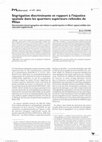 Research paper thumbnail of Ségrégation discriminante et rapport à l'injustice spatiale dans les quartiers supérieurs refondés de Milan