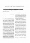 Research paper thumbnail of Revolutionary commemoration