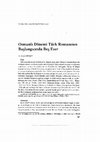 Research paper thumbnail of Osmanlı Dönemi Türk Romanının Başlangıcında Beş Eser