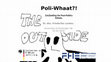 Research paper thumbnail of Poli-whaat? [Un]Settling the Post-Politics Debate.