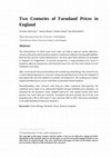 Research paper thumbnail of Two Centuries of Farmland Prices in England