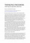 Research paper thumbnail of THINKING FREEDOM: Achieving the impossible collectively Interview with Michael Neocosmos