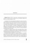 Research paper thumbnail of Reseña Tesis Doctoral Tomás Minguet, "Cosmovisión y antropología de San José de Calasanz. Presupuestos para la comprensión de su pedagogía"