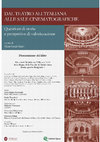 Research paper thumbnail of PresentazioneLibroDal teatro all'italiana alle sale cinematografie. Questioni di storia e prospettive di valorizzazione.pdf