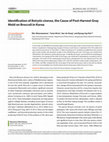 Research paper thumbnail of Identification of Botrytis cinerea, the Cause of Post-Harvest Gray Mold on Broccoli in Korea