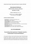 Research paper thumbnail of International Conference "Documenting 'shock experiences' of migration" (call for submissions, 2018)