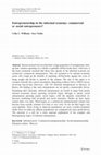 Research paper thumbnail of Entrepreneurship in the informal economy: commercial or social entrepreneurs