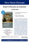 Research paper thumbnail of Kant's Politics in Context,  Paperback discount form