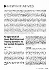 Research paper thumbnail of An appraisal of Local Exchange and Trading Systems in the United Kingdom