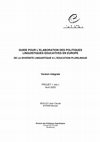 Research paper thumbnail of De la diversité linguistique à l'éducation plurilingue. Guide pour l'élaboration des politiques linguistiques éducatives en Europe.