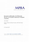 Research paper thumbnail of Economic philosophy of al-Mawardi: Review of economic behaviour in Islamic economic