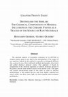 Research paper thumbnail of DISTINGUISH THE SIMILAR: THE CHEMICAL COMPOSITION OF MINERAL INCLUSIONS IN THE CERAMIC PASTES AS A TRACER OF THE SOURCE OF RAW MATERIALS