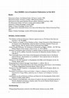 Research paper thumbnail of Ross BURNS List of Academic Publications to Feb 2018.docx