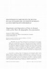 Research paper thumbnail of Pérez Zurita, A. D. (2012), "Magistrados e imposición de multas en las ciudades del Occidente romano: la documentación epigráfica", Studia Historica. Historia Antigua 30, pp. 293-323. 